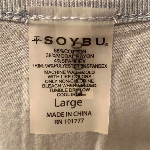 Baby blue mesh front tank top. See through - Picture 3 of 4